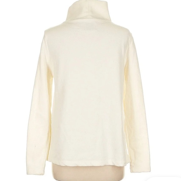 Dudley Stephen’s Mock Neck Top cream size medium - Picture 2 of 3